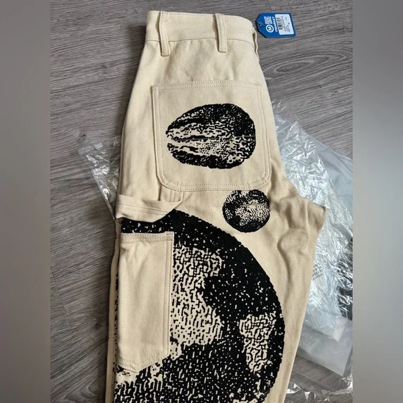 Mens Market Bitmap Carpenter Pants - Picture 11 of 13